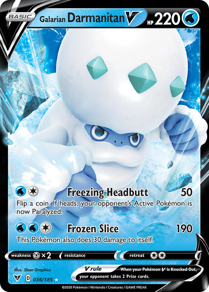 Galarian Darmanitan V (036/185) [Sword & Shield: Vivid Voltage] Pokémon