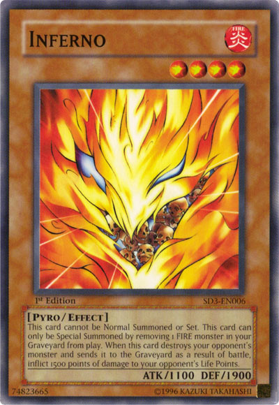 Inferno [SD3-EN006] Common Yu-Gi-Oh!