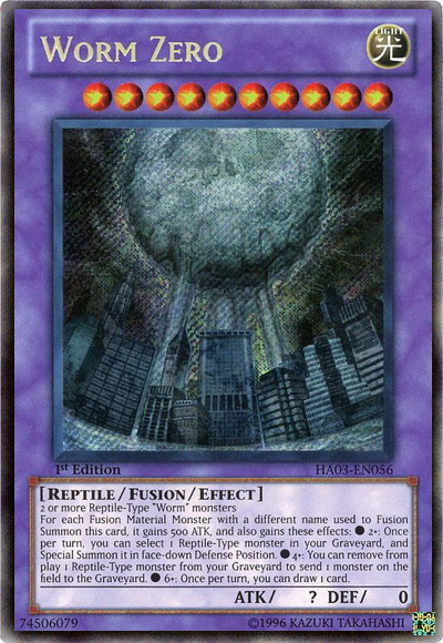 Worm Zero [HA03-EN056] Secret Rare Yu-Gi-Oh!