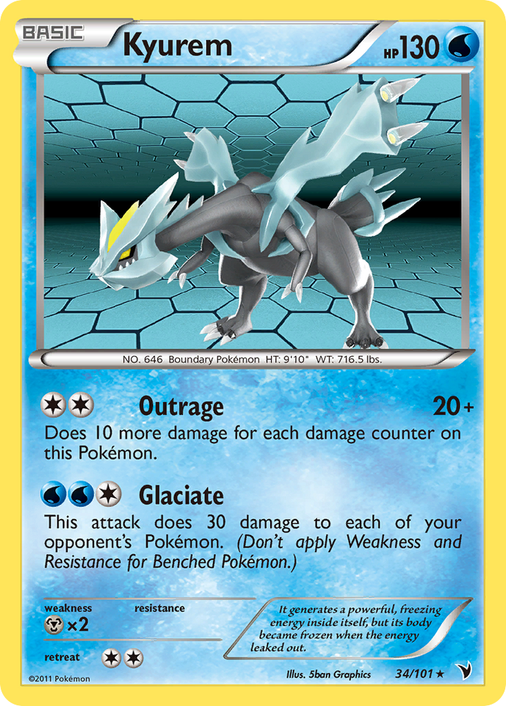 Kyurem (34/101) [Black & White: Noble Victories] Pokémon