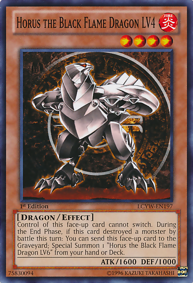 Horus the Black Flame Dragon LV4 [LCYW-EN197] Common Yu-Gi-Oh!