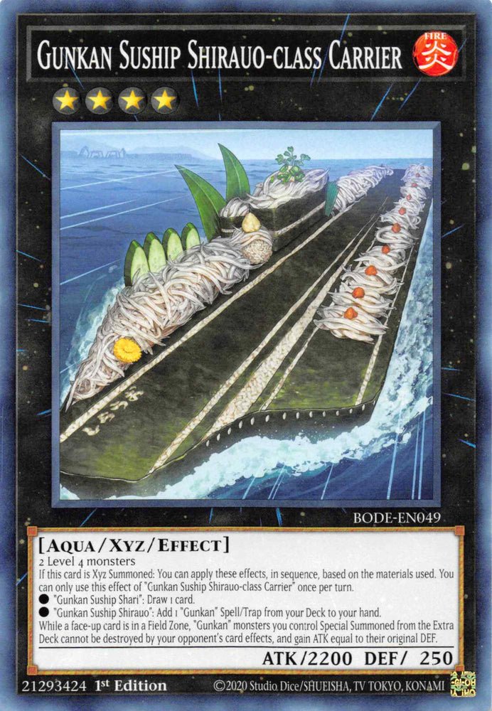 Gunkan Suship Shirauo-class Carrier [BODE-EN049] Common Yu-Gi-Oh!