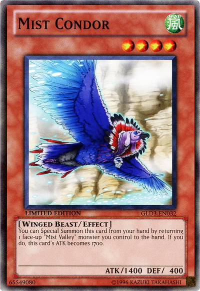 Mist Condor [GLD3-EN032] Common Yu-Gi-Oh!