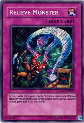 Relieve Monster [RP01-EN093] Secret Rare Yu-Gi-Oh!