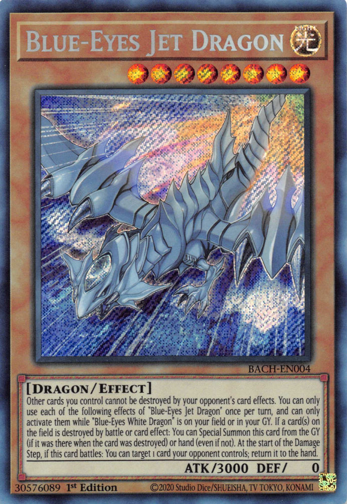 Blue-Eyes Jet Dragon [BACH-EN004] Secret Rare Yu-Gi-Oh!