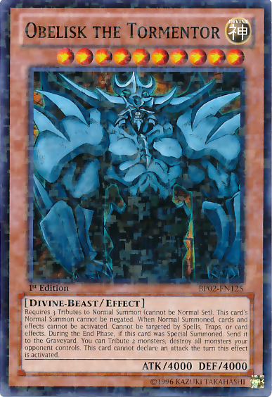 Obelisk the Tormentor [BP02-EN125] Mosaic Rare Yu-Gi-Oh!