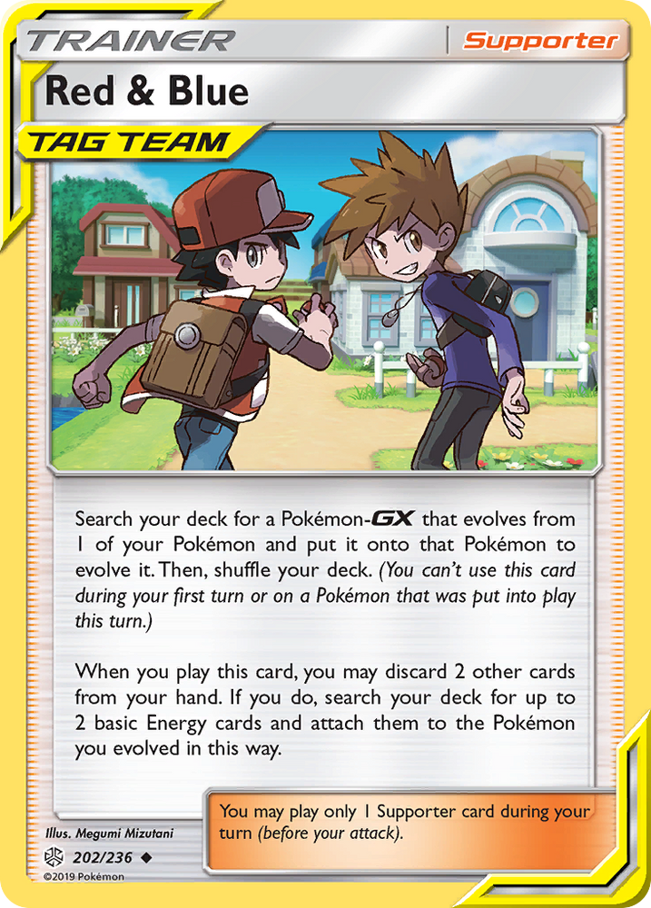 Red & Blue (202/236) [Sun & Moon: Cosmic Eclipse] Pokémon