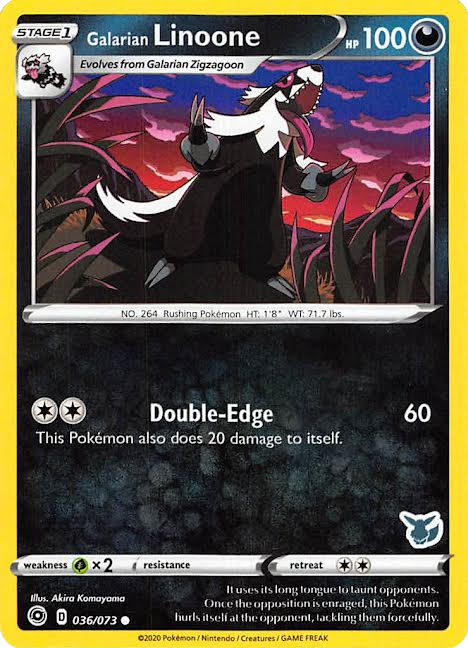 Galarian Linoone (036/073) (Eevee Deck) [Battle Academy 2022] Pokémon