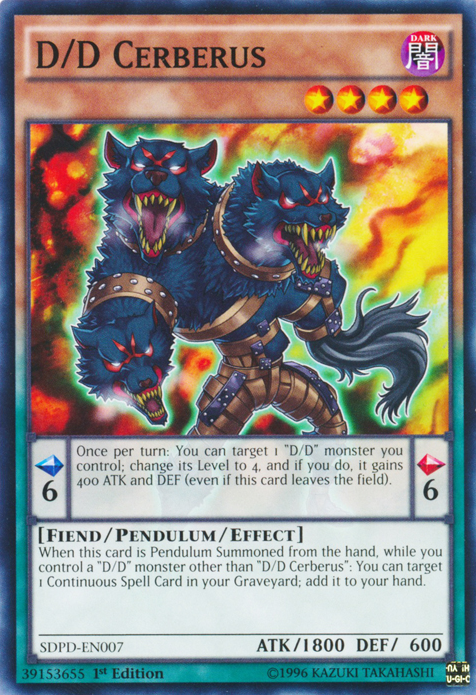D/D Cerberus [SDPD-EN007] Common Yu-Gi-Oh!