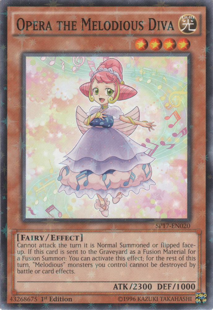 Opera the Melodious Diva [SP17-EN020] Starfoil Rare Yu-Gi-Oh!
