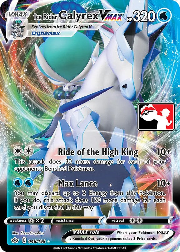 Ice Rider Calyrex VMAX (046/198) [Prize Pack Series One] Pokémon