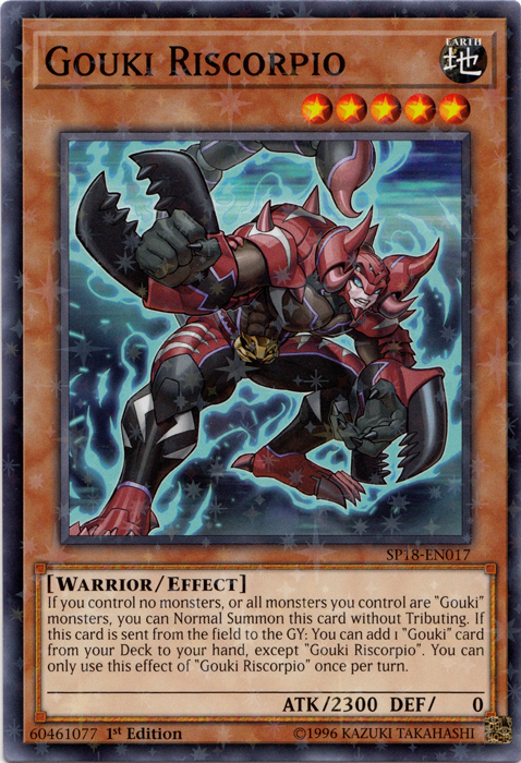Gouki Riscorpio [SP18-EN017] Starfoil Rare Yu-Gi-Oh!