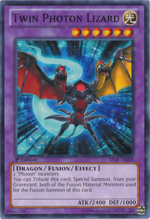 Twin Photon Lizard [SP14-EN020] Starfoil Rare Yu-Gi-Oh!