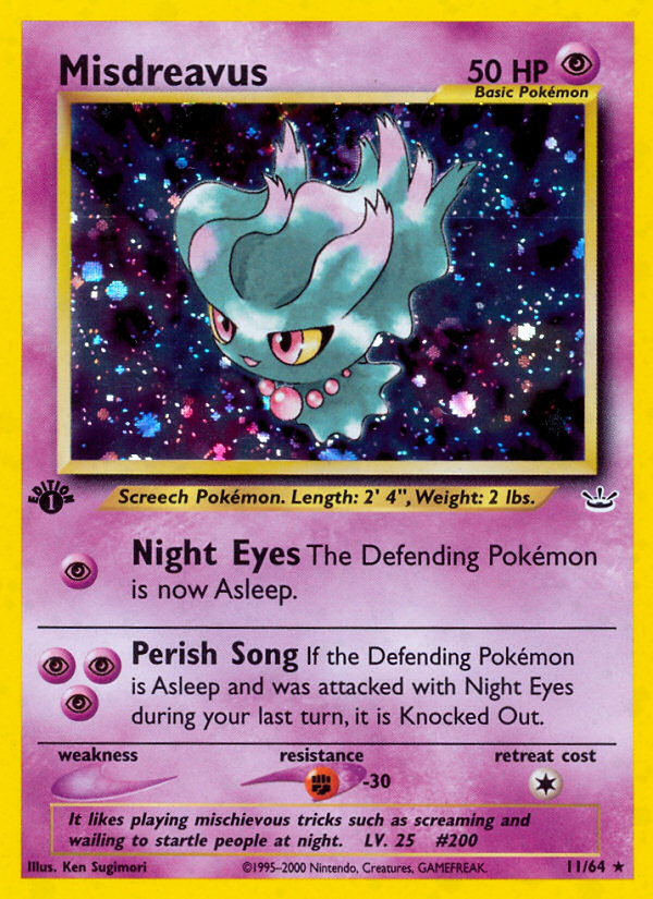 Misdreavus (11/64) [Neo Revelation 1st Edition] Pokémon
