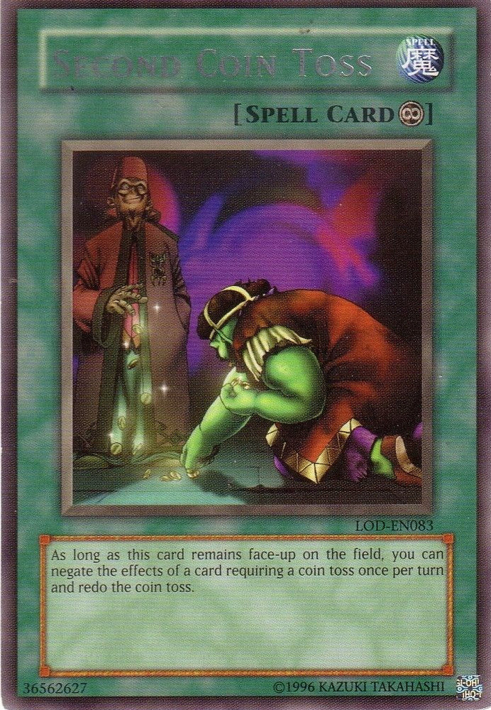 Second Coin Toss [LOD-EN083] Rare Yu-Gi-Oh!