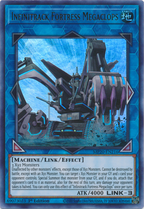 Infinitrack Fortress Megaclops [MP20-EN216] Ultra Rare Yu-Gi-Oh!