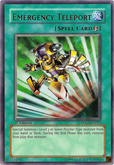 Emergency Teleport [TDGS-EN053] Ultra Rare Yu-Gi-Oh!
