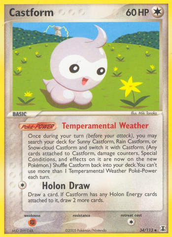 Castform (34/113) [EX: Delta Species] Pokémon