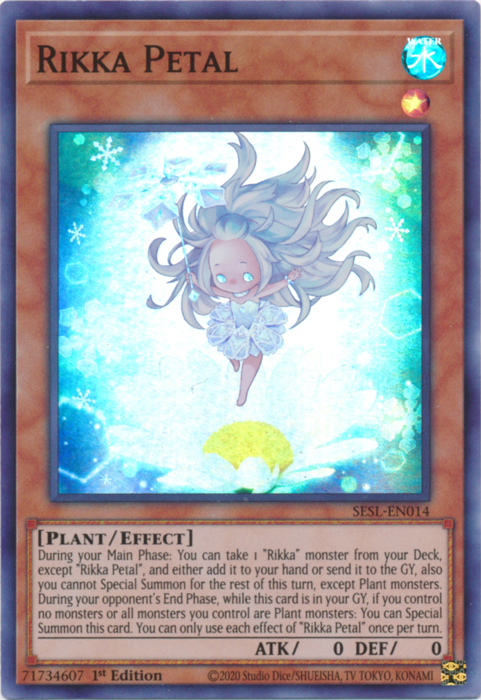 Rikka Petal [SESL-EN014] Super Rare Yu-Gi-Oh!