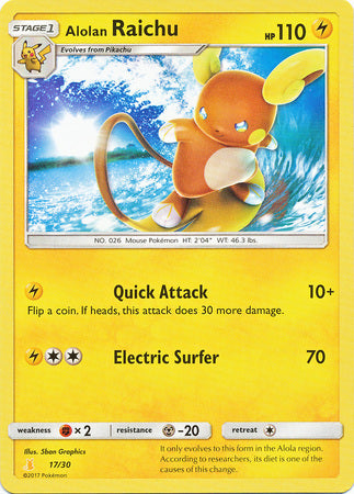 Alolan Raichu (17/30) [Sun & Moon: Trainer Kit - Alolan Raichu] Pokémon