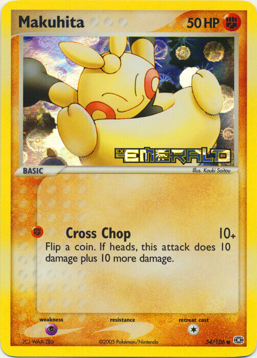 Makuhita (54/106) (Stamped) [EX: Emerald] Pokémon