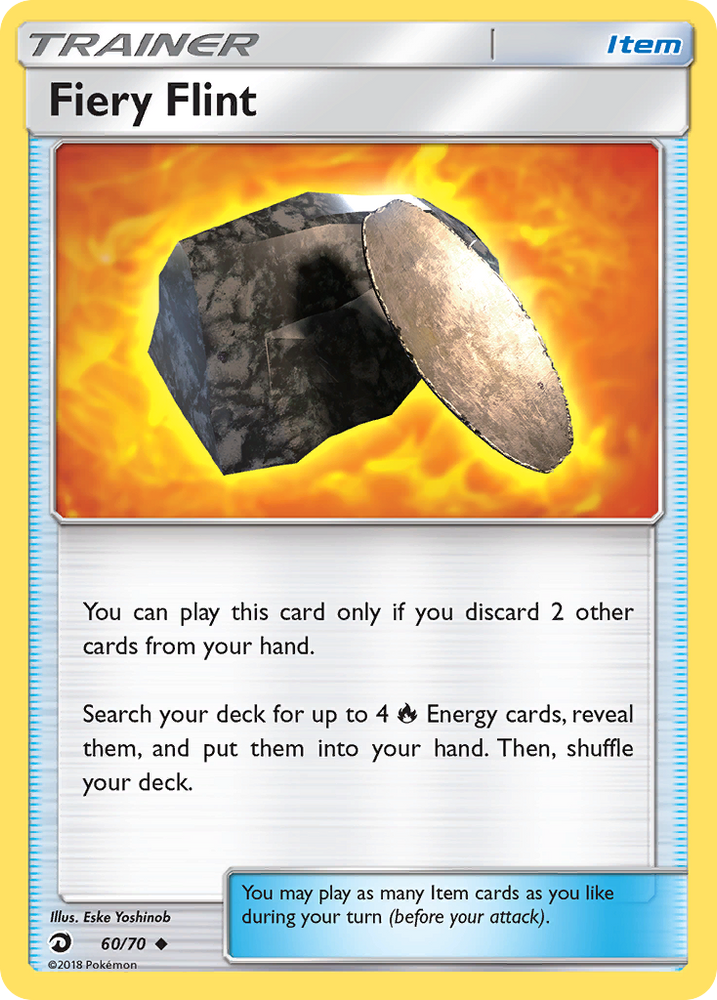 Fiery Flint (60/70) [Sun & Moon: Dragon Majesty] Pokémon