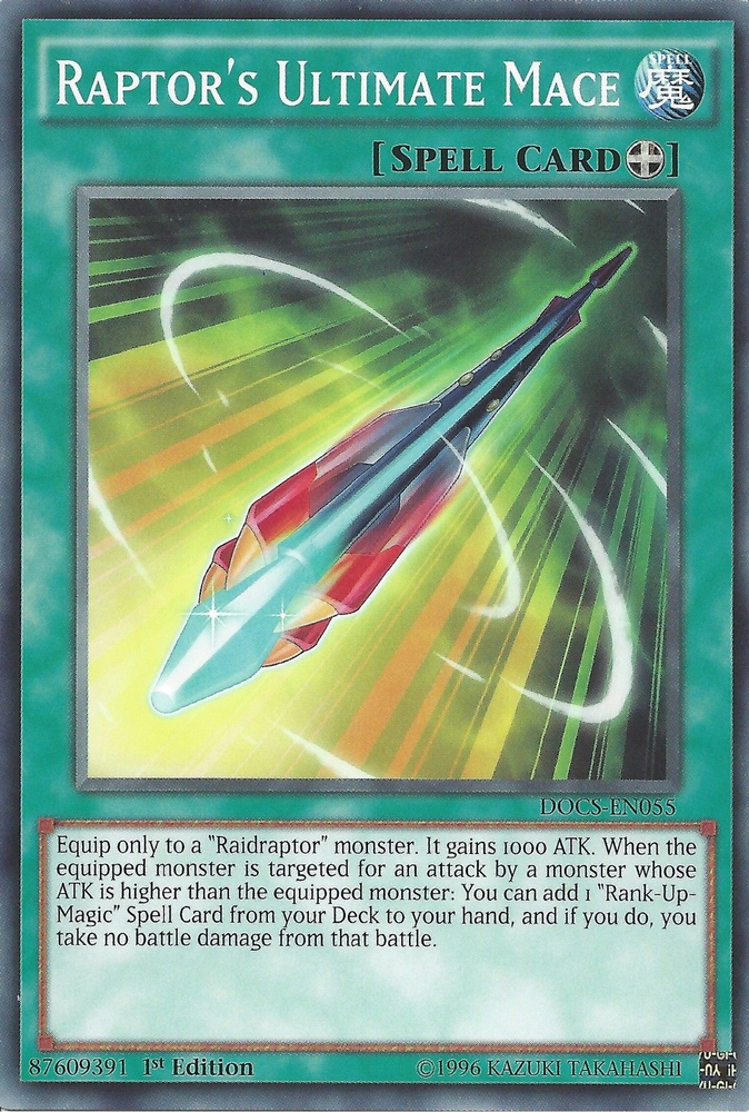 Raptor's Ultimate Mace [DOCS-EN055] Common Yu-Gi-Oh!