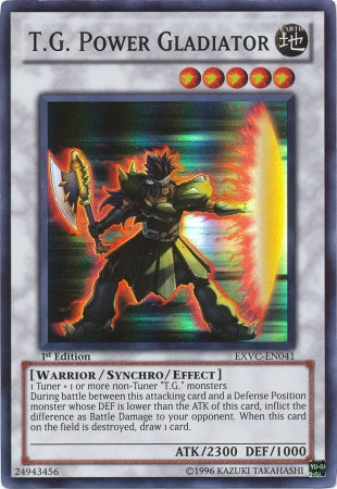 T.G. Power Gladiator [EXVC-EN041] Super Rare Yu-Gi-Oh!