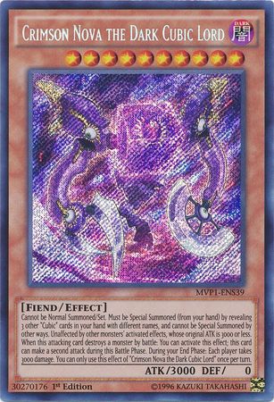 Crimson Nova the Dark Cubic Lord [MVP1-ENS39] Secret Rare Yu-Gi-Oh!