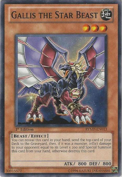 Gallis the Star Beast [RYMP-EN013] Common Yu-Gi-Oh!