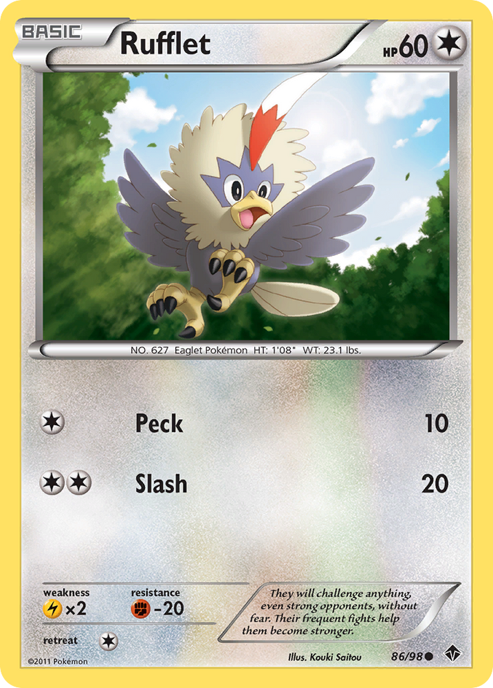 Rufflet (86/98) [Black & White: Emerging Powers] Pokémon