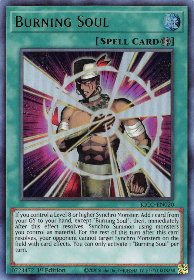 Burning Soul (Ultra Rare) [KICO-EN020] Ultra Rare Yu-Gi-Oh!