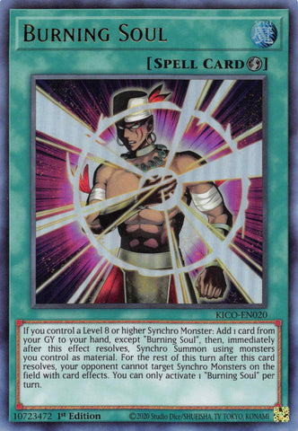 Burning Soul (Ultra Rare) [KICO-EN020] Ultra Rare Yu-Gi-Oh!