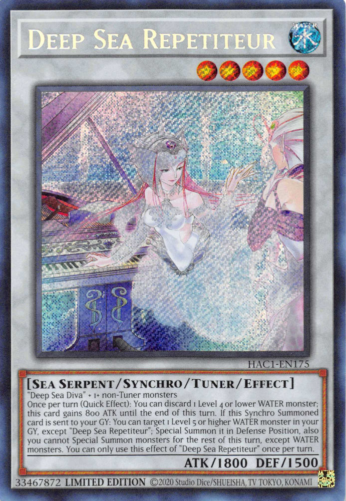 Deep Sea Repetiteur [HAC1-EN175] Secret Rare Yu-Gi-Oh!