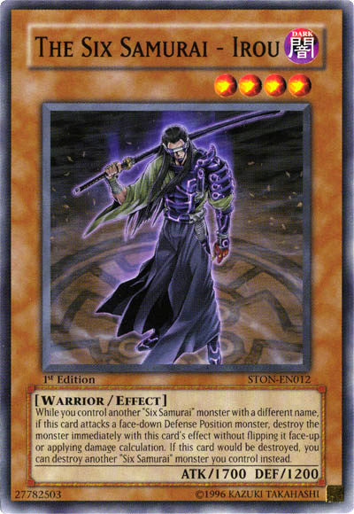 The Six Samurai - Irou [STON-EN012] Common Yu-Gi-Oh!