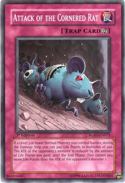 Attack of the Cornered Rat [RGBT-EN075] Common Yu-Gi-Oh!