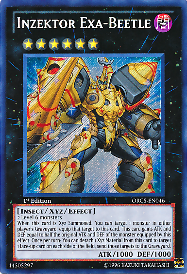 Inzektor Exa-Beetle [ORCS-EN046] Secret Rare Yu-Gi-Oh!