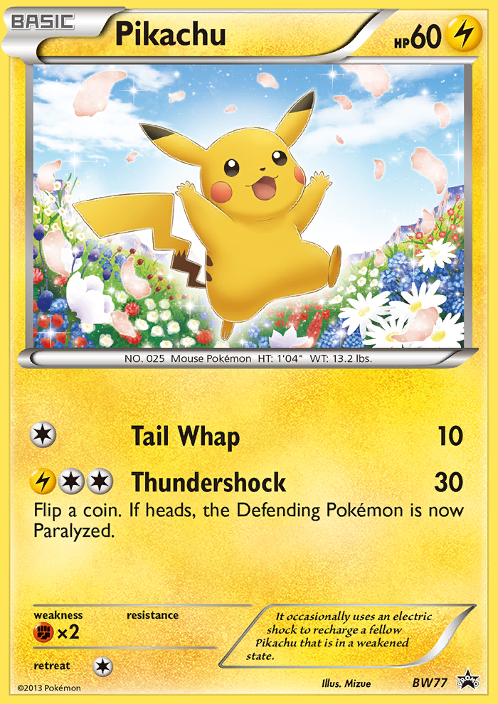 Pikachu (BW77) [Black & White: Black Star Promos] Pokémon