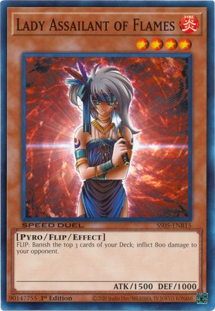 Lady Assailant of Flames [SS05-ENB15] Common Yu-Gi-Oh!