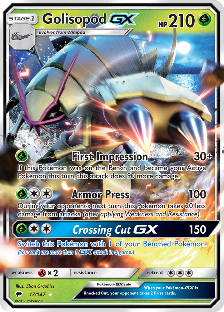 Golisopod GX (17/147) [Sun & Moon: Burning Shadows] Pokémon