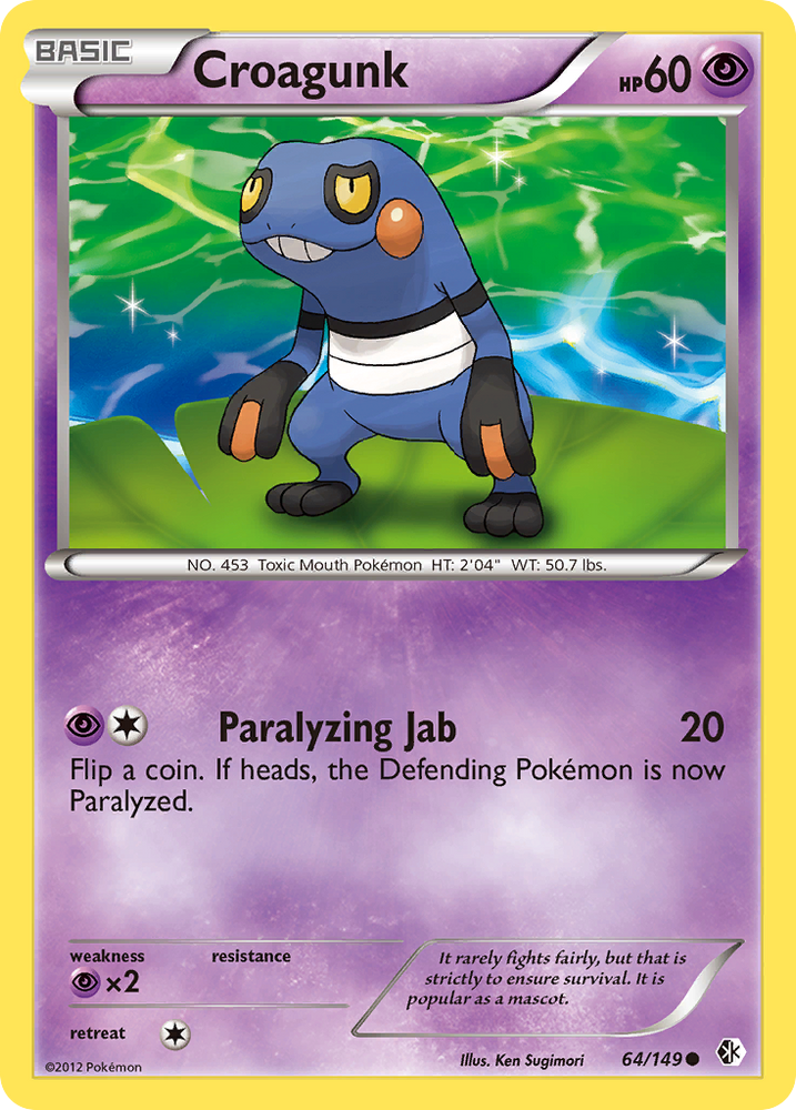 Croagunk (64/149) [Black & White: Boundaries Crossed] Pokémon