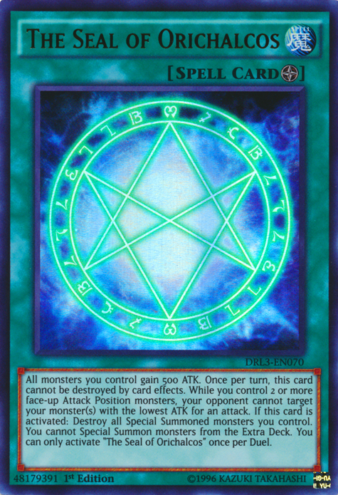 The Seal of Orichalcos [DRL3-EN070] Ultra Rare Yu-Gi-Oh!