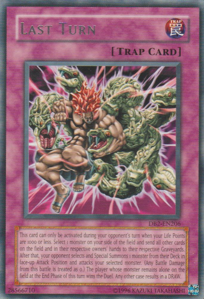 Last Turn [DB2-EN206] Rare Yu-Gi-Oh!