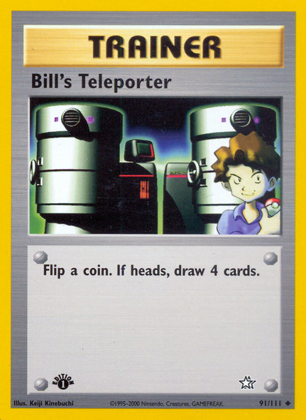 Bill's Teleporter (91/111) [Neo Genesis 1st Edition] Pokémon