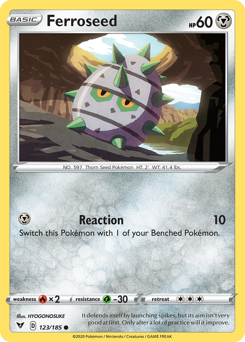 Ferroseed (123/185) [Sword & Shield: Vivid Voltage] Pokémon