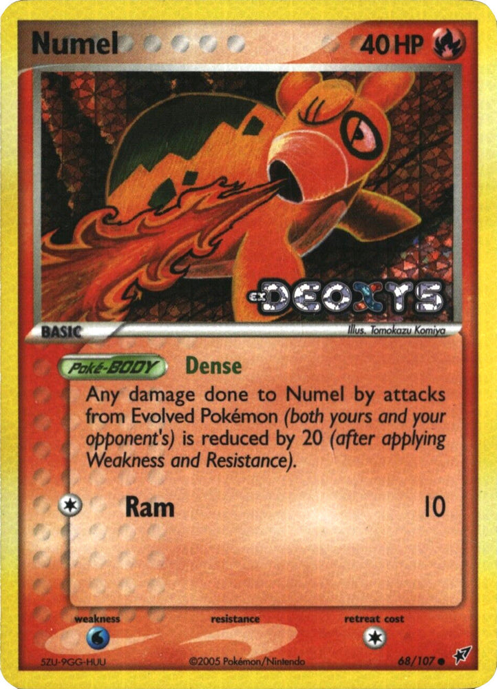 Numel (68/107) (Stamped) [EX: Deoxys] Pokémon