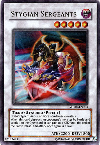 Stygian Sergeants [WC10-EN003] Ultra Rare Yu-Gi-Oh!