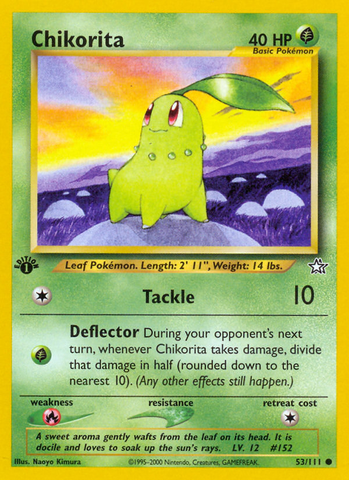 Chikorita (53/111) [Neo Genesis 1st Edition] Pokémon