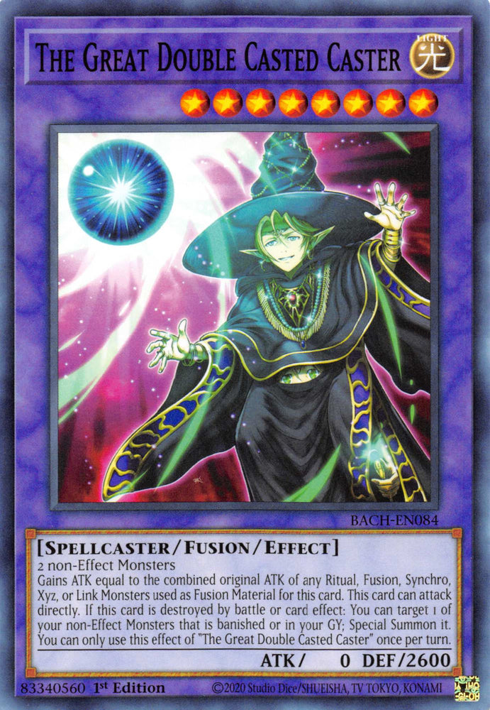 The Great Double Casted Caster [BACH-EN084] Common Yu-Gi-Oh!