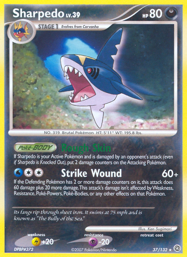 Sharpedo (37/132) [Diamond & Pearl: Secret Wonders] Pokémon